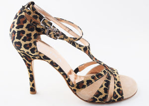 Size 7.5 - Recoleta in Leopard Silk - Regina