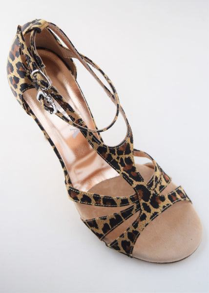 Size 7.5 - Recoleta in Leopard Silk - Regina
